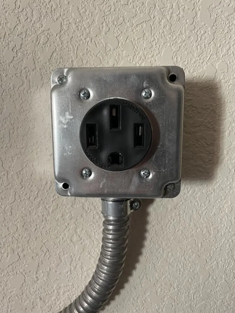 NEMA 14-50 outlet installed for Smart Home Electrical in Carter Lake